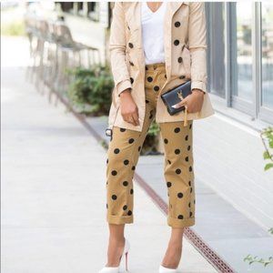 boyfriend chino pant in polka dot